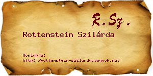 Rottenstein Szilárda névjegykártya